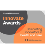 Text reads "The AHSN Network Innovate Awards. Celebrating innovators in health and care"