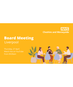 Text reads "Board meeting Liverpool, Thursday 27th April, Watch live on Youtube from 9am"