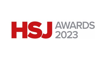 Text reads " HSJ Awards 2023"