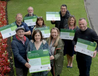 Warrington Borough Council And Partners Pledge To The Healthy Weight Declaration.